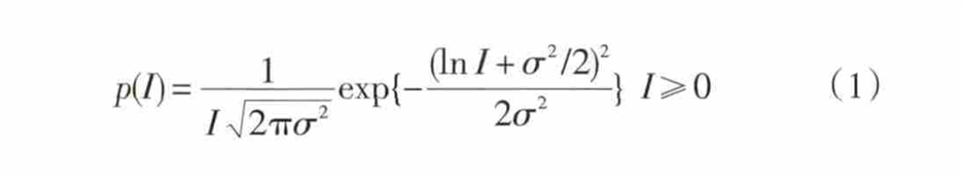 对数正态模型概率分布函数公式