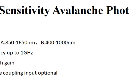 Key characteristics of high speed Photodetector