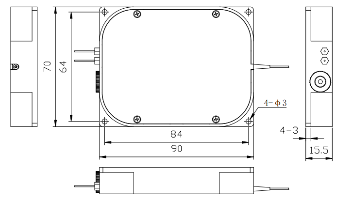 dfb激光器M1: 模块7016图 （单位：mm）