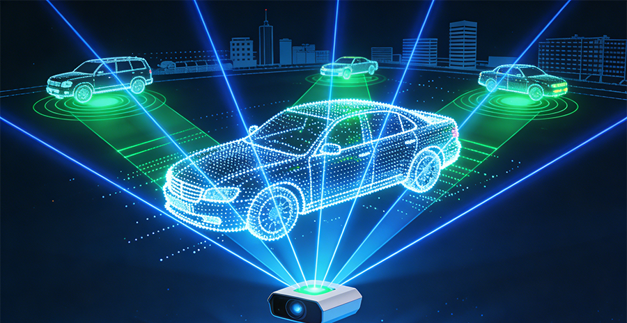 激光雷达（LiDAR）海报图