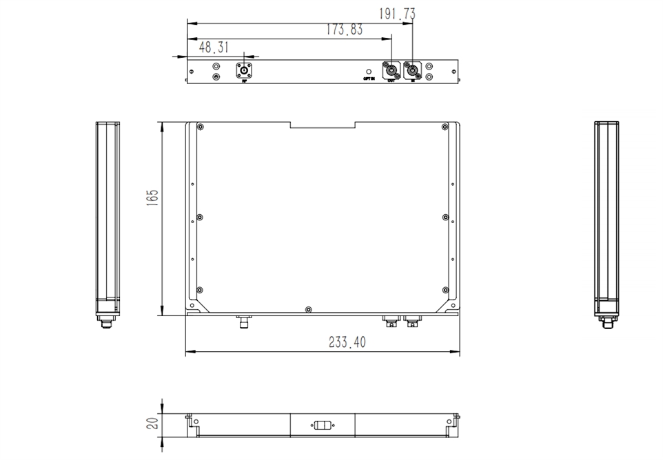 强度调制模块外形结构图